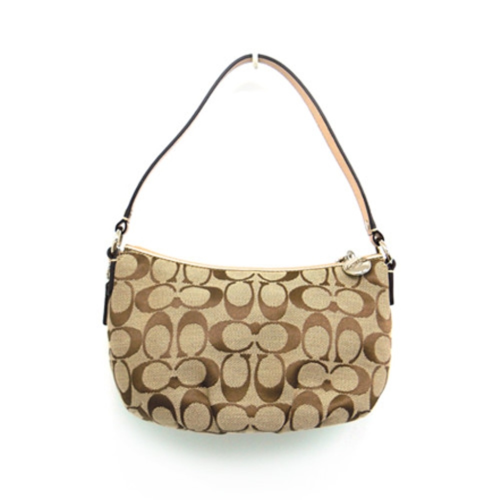 Coach Signature Pleated Handbag
